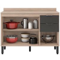 Balcão Demóbile Firenze com 3 Portas, 2 Gavetas e 1 Prateleira - 3