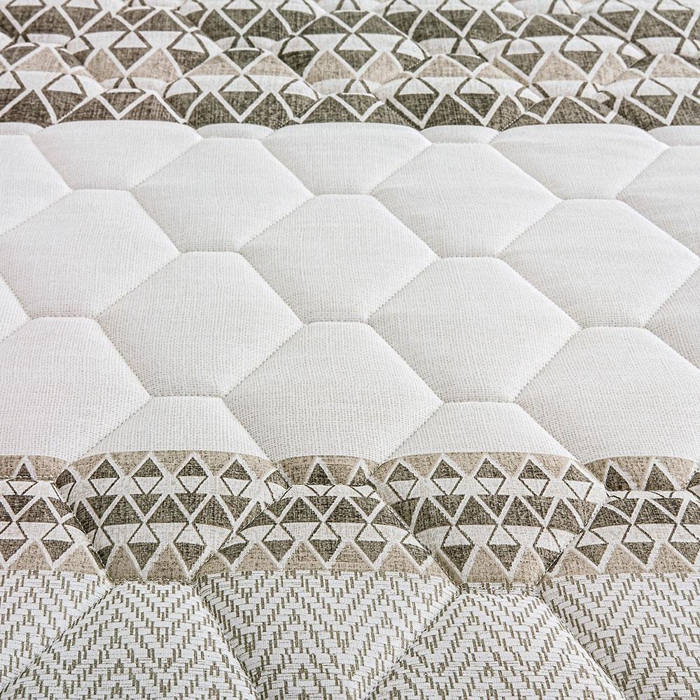 Colchão de Casal Biflex Ilhéus com Molas Ensacadas e Euro Pillow 24x138x188cm - Marrom/Bege Estampado - 2