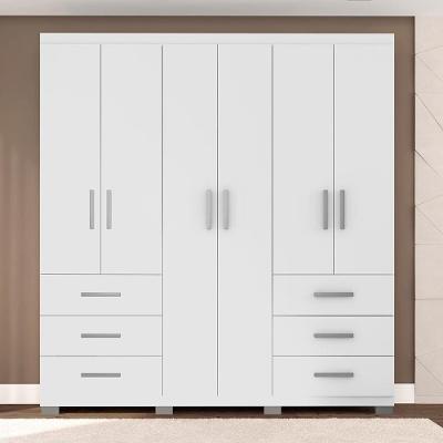 Guarda-Roupa Bartira Santiago com 6 Portas e 6 Gavetas Externas - 209,2cm de Largura