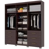 Guarda-Roupa Bartira Santiago com 6 Portas e 6 Gavetas Externas - 209,2cm de Largura - 7