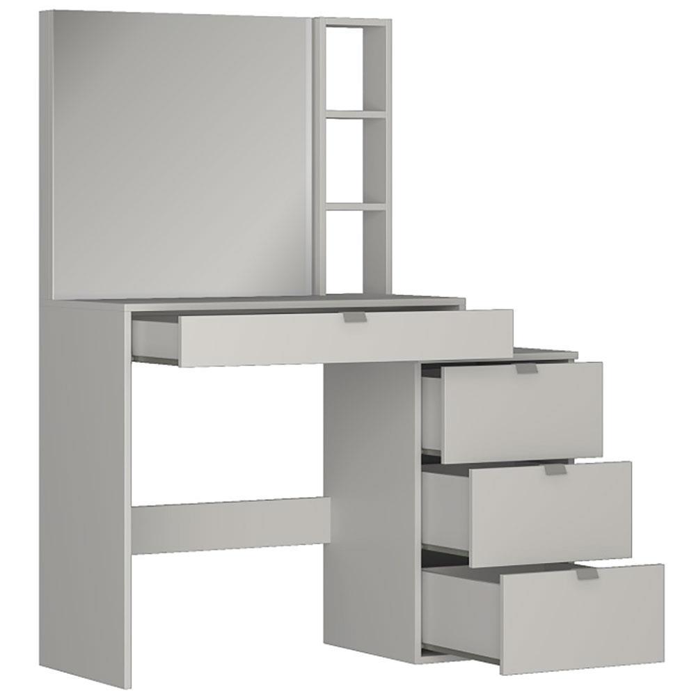 Penteadeira Nova Mobile Anne com Espelho e 4 Gavetas - 4