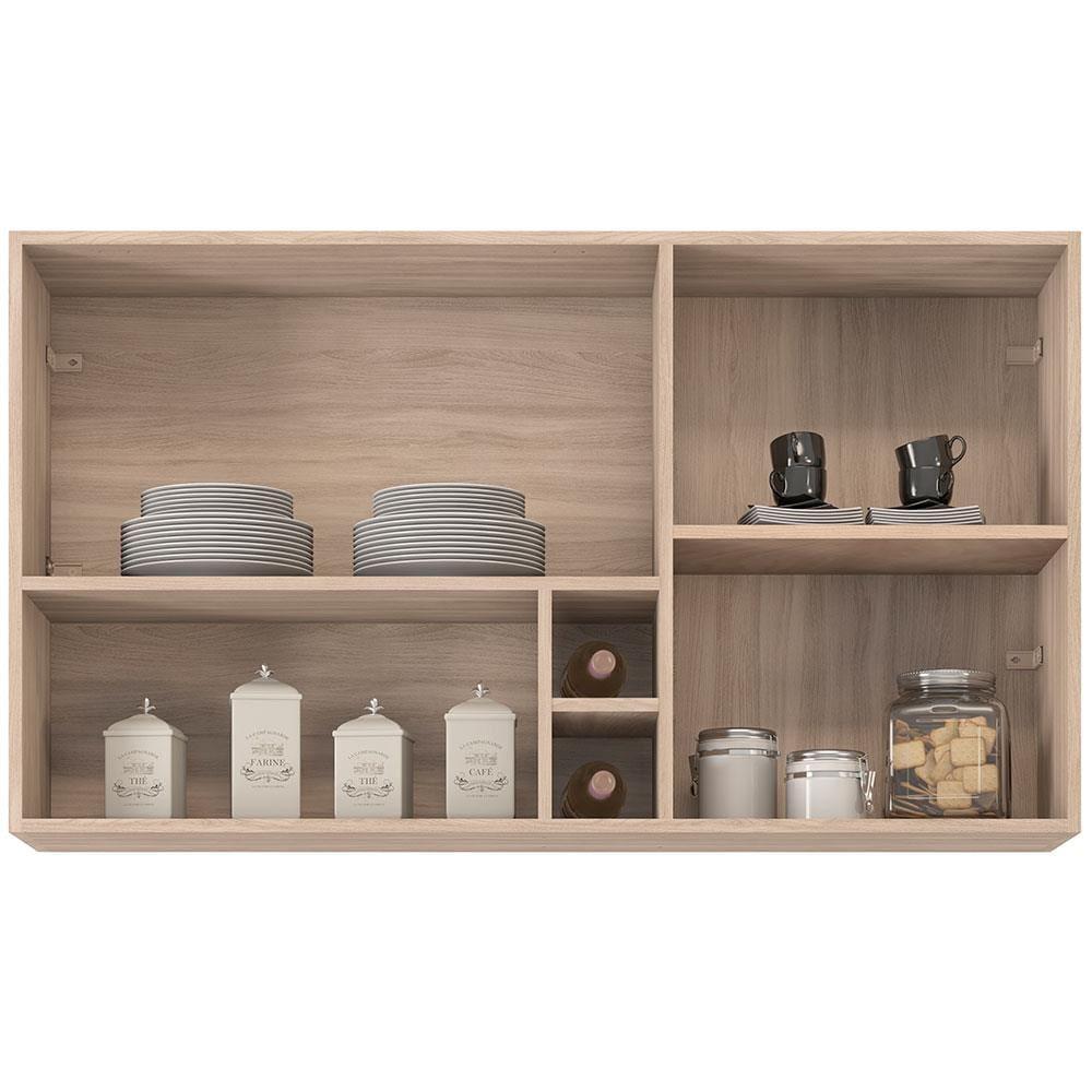 Armário Aéreo Demóbile Firenze com 2 Portas, 2 Prateleiras e Nicho - 3