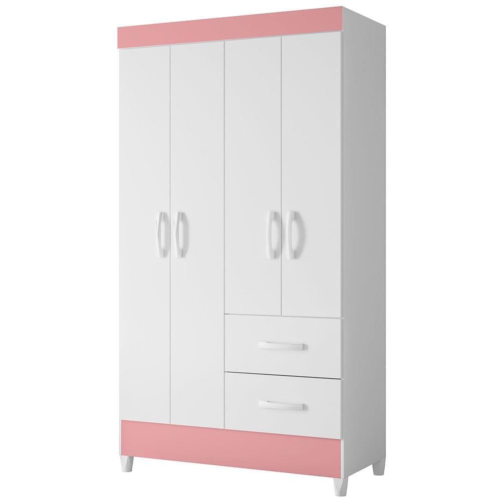 Guarda-Roupa Palumóveis Mobi com 4 Portas e 2 Gavetas - 4