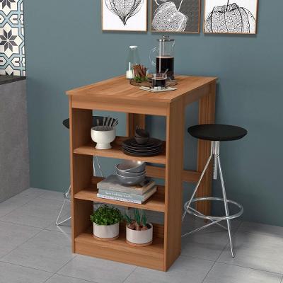 Mesa Retangular Nova Móbile Slin com Prateleira