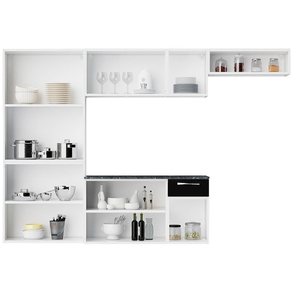 Cozinha Compacta Itatiaia Bolt com 10 Portas, 1 Gaveta e 8 Prateleiras - 244,6cm de largura - 3