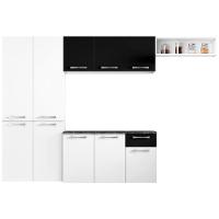 Cozinha Compacta Itatiaia Bolt com 10 Portas, 1 Gaveta e 8 Prateleiras - 244,6cm de largura - 2