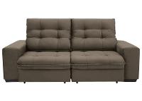 Sofá 3 Lugares Linoforte Benetton Retrátil e Reclinável, Revestido em Tecido Suede - 200cm de largura - 2