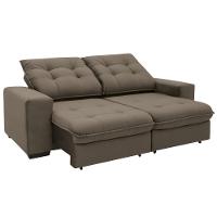 Sofá 3 Lugares Linoforte Benetton Retrátil e Reclinável, Revestido em Tecido Suede - 200cm de largura - 5