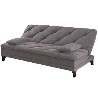 Sofá-Cama 3 Lugares Linoforte Jamile com Encosto Reclinável em Tecido Suede - 188cm de Largura - 7