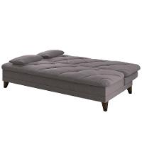 Sofá-Cama 3 Lugares Linoforte Jamile com Encosto Reclinável em Tecido Suede - 188cm de Largura - 8