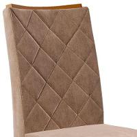 Cadeira de Jantar DJ Móveis Raquel Plus com Assento e Encosto Estofados com Revestimento em Veludo - 3