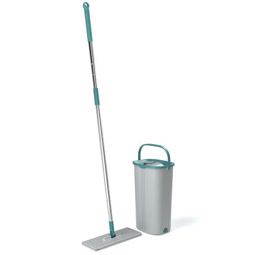 Mop Lava e Seca FlashLimp com Balde 5,5L e Refil – Cinza/ Verde