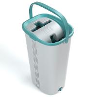Mop Lava e Seca FlashLimp com Balde 5,5L e Refil – Cinza/ Verde - 3