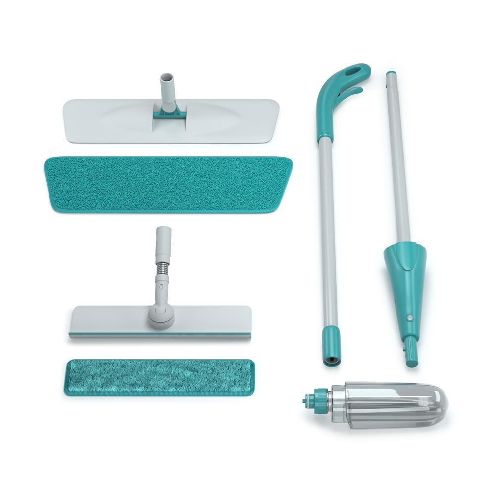 Mop Spray 2 em 1 FlashLimp com Compartimento para Produto de Limpeza – Verde Esmeralda - 3