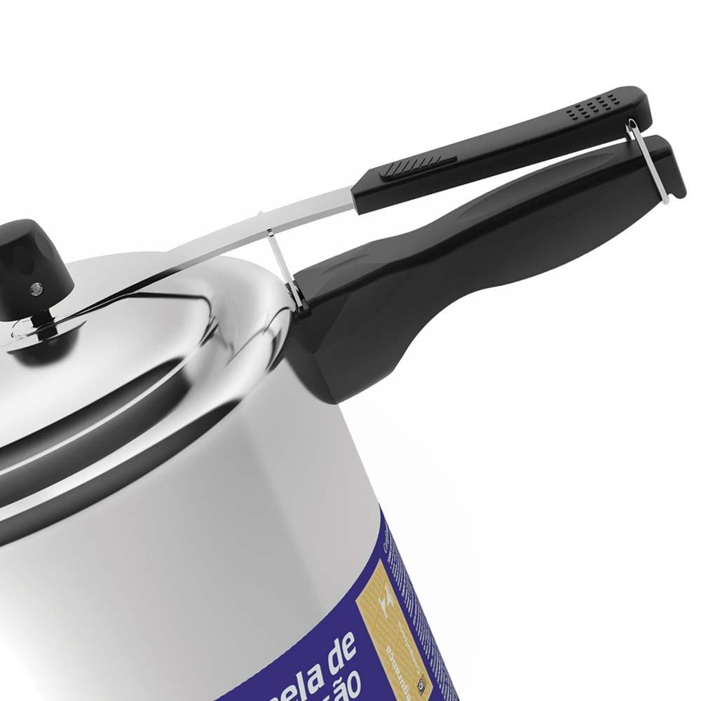 Panela de Pressão Panelux Alumínio Polido - 10 LT - 3