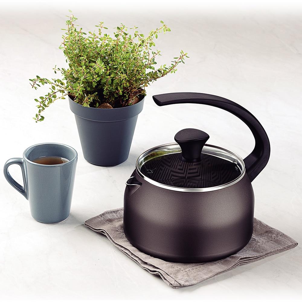 Chaleira Tramontina Paris Texture em Alumínio com Revestimento Antiaderente Starflon Max Grafite – 1,9 L - 2