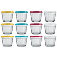 Conjunto de Tigelas com Tampa Copo Americano em Vidro 150 ml – 12 Peças - 1