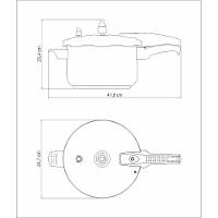 Panela de Pressão 6L Tramontina Allegra em Aço Inox com Fundo Triplo e Cabo Antitérmico - 4