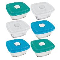 Conjunto de Potes Marinex Facilita Vap em Vidro 1 L - 6 Peças - 1