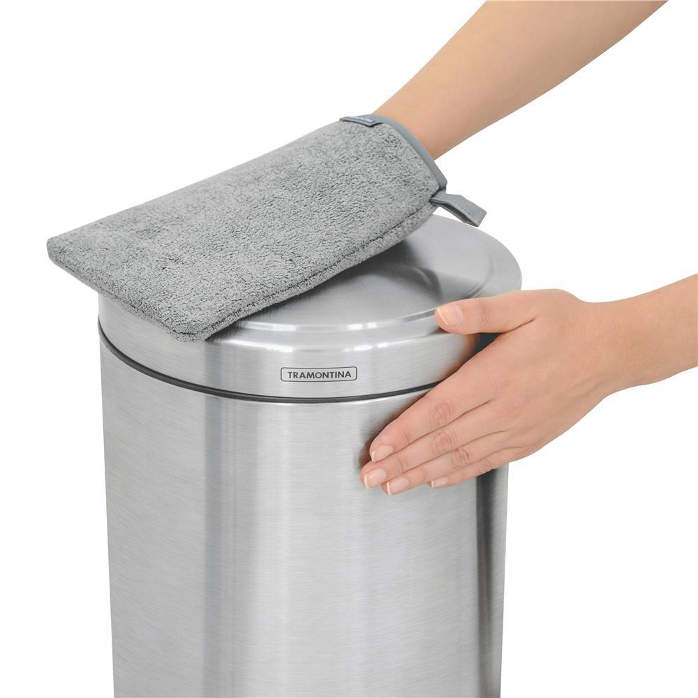Lixeira Tramontina com Pedal Brasil Plus 94538/505 em Aço Inox – 5 L - 3