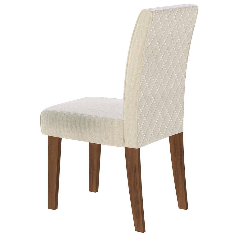 Cadeira de Jantar Dobuê Athenas Dublin com Revestimento em Tecido Veloplus - 2