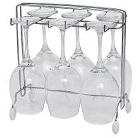 Conjuntos de Suportes para Vinho e Taças Utimil ZL856 em Aço Cromado – 2 Peças - 3