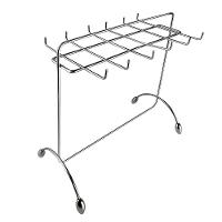 Conjuntos de Suportes para Vinho e Taças Utimil ZL856 em Aço Cromado – 2 Peças - 7