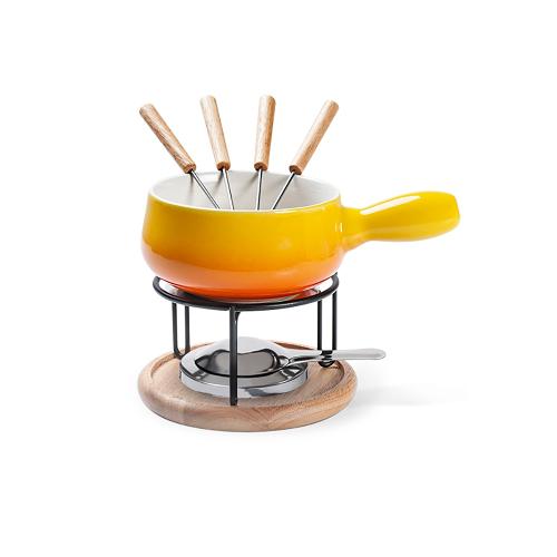 Aparelho de Fondue Brinox Amarelo 1256/108 - 9 Peças