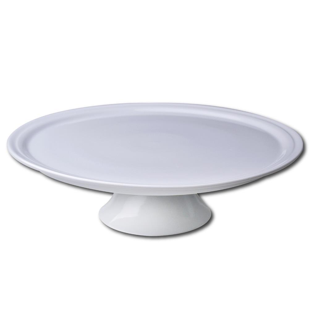 Prato para Bolo com Pé Germer Complementos Tradicional G em Porcelana – 32 cm - 1