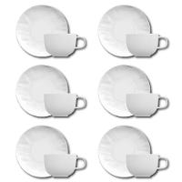 Conjunto de Xícaras para Café Germer Orgânico em Porcelana 80 ml – 6 Peças - 1