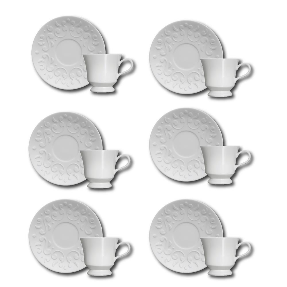 Conjunto de Xícaras para Café Germer Tassel em Porcelana 80 ml – 6 Peças - 1