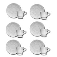 Conjunto de Xícaras para Café Germer Tassel em Porcelana 80 ml – 6 Peças - 1