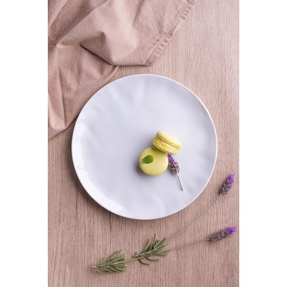 Aparelho de Jantar, Chá, Café e Sobremesa 42 Peças Germer Orgânico em Porcelana – Branco - 4