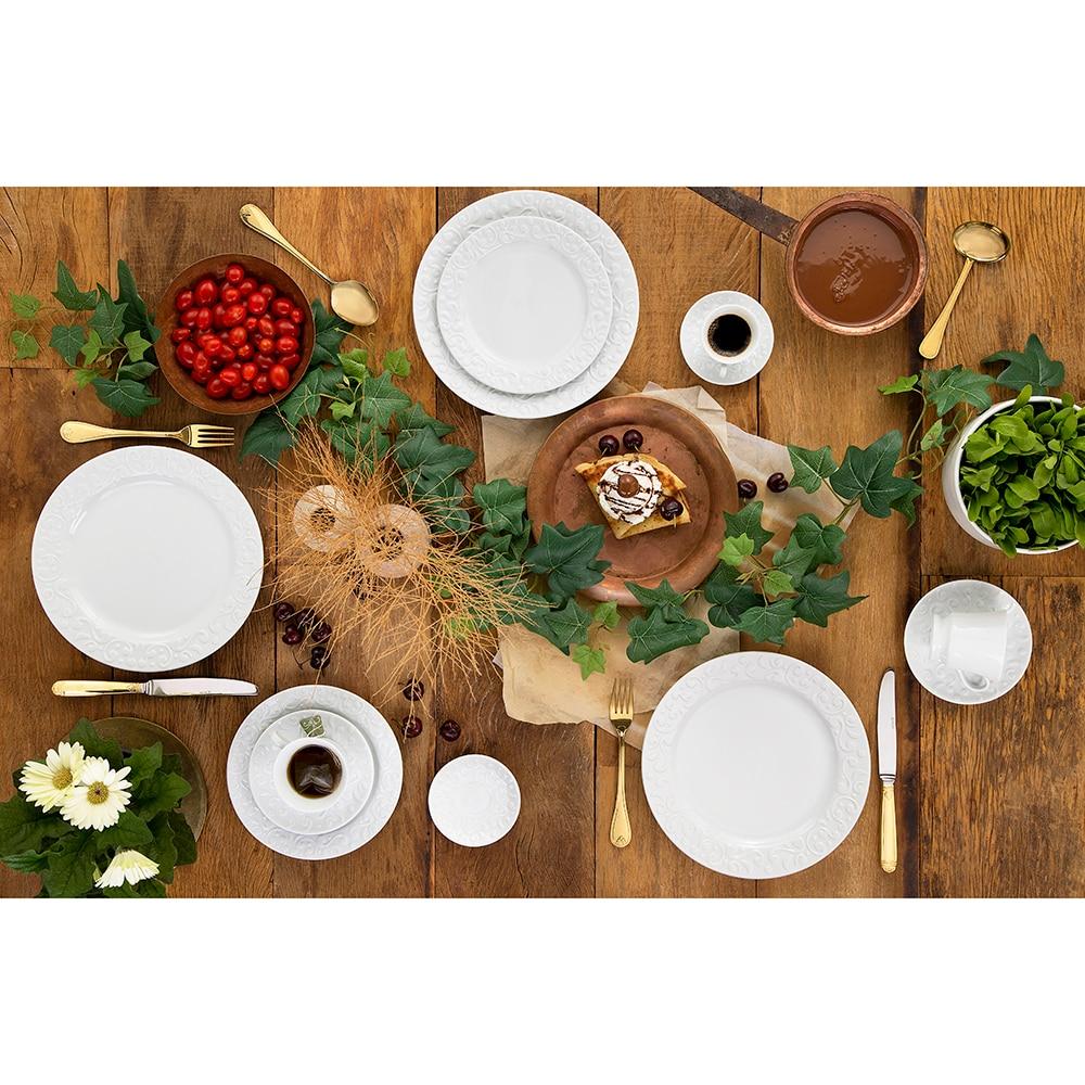 Conjunto de Pratos de Sobremesa Germer Tassel em Porcelana 20,5 cm – 6 Peças - 2