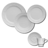 Aparelho de Jantar, Chá e Sobremesa 30 Peças Germer Tassel em Porcelana - Branco - 1