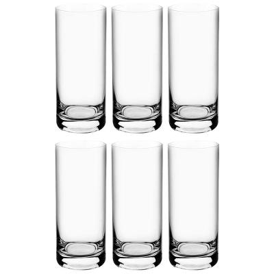 Conjunto de Copos Alto Larus Bohemia em Cristal Ecológico 350ml - 6 Peças