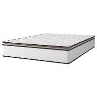 Colchão de Casal Umaflex New Itália com Molas Ensacadas e Pillow Top D26 - 25x138x188cm - Branco/Marrom - 1