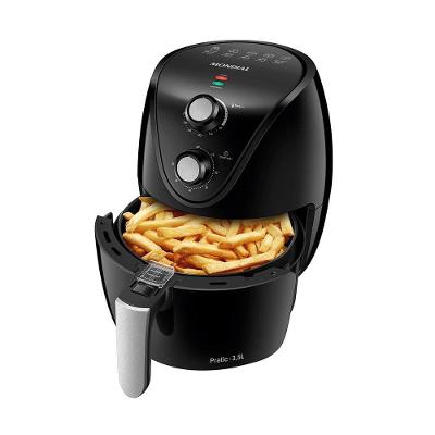 Fritadeira Elétrica Sem Óleo Air Fryer Mondial New Pratic AF31 3,5 L – Preto