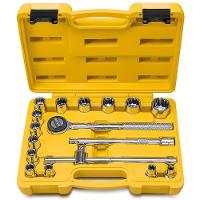 Jogo de Soquetes Estriados Tramontina 17 Peças com Encaixe de 1/2" - 1