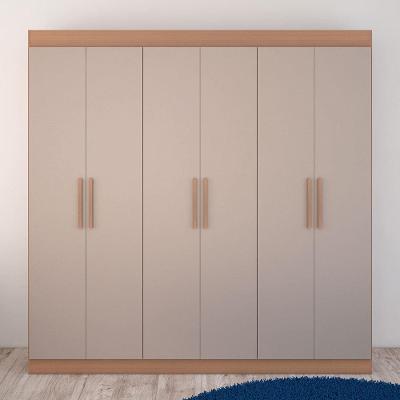 Guarda-Roupa Bartira Ville com 6 Portas e 2 Gavetas - 200,5cm de largura