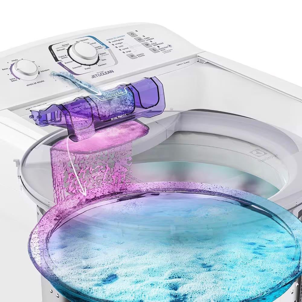 Máquina de Lavar Electrolux 12kg LAC12 Silenciosa Cesto Inox Tecnologia Jet&Clean Branca - 8