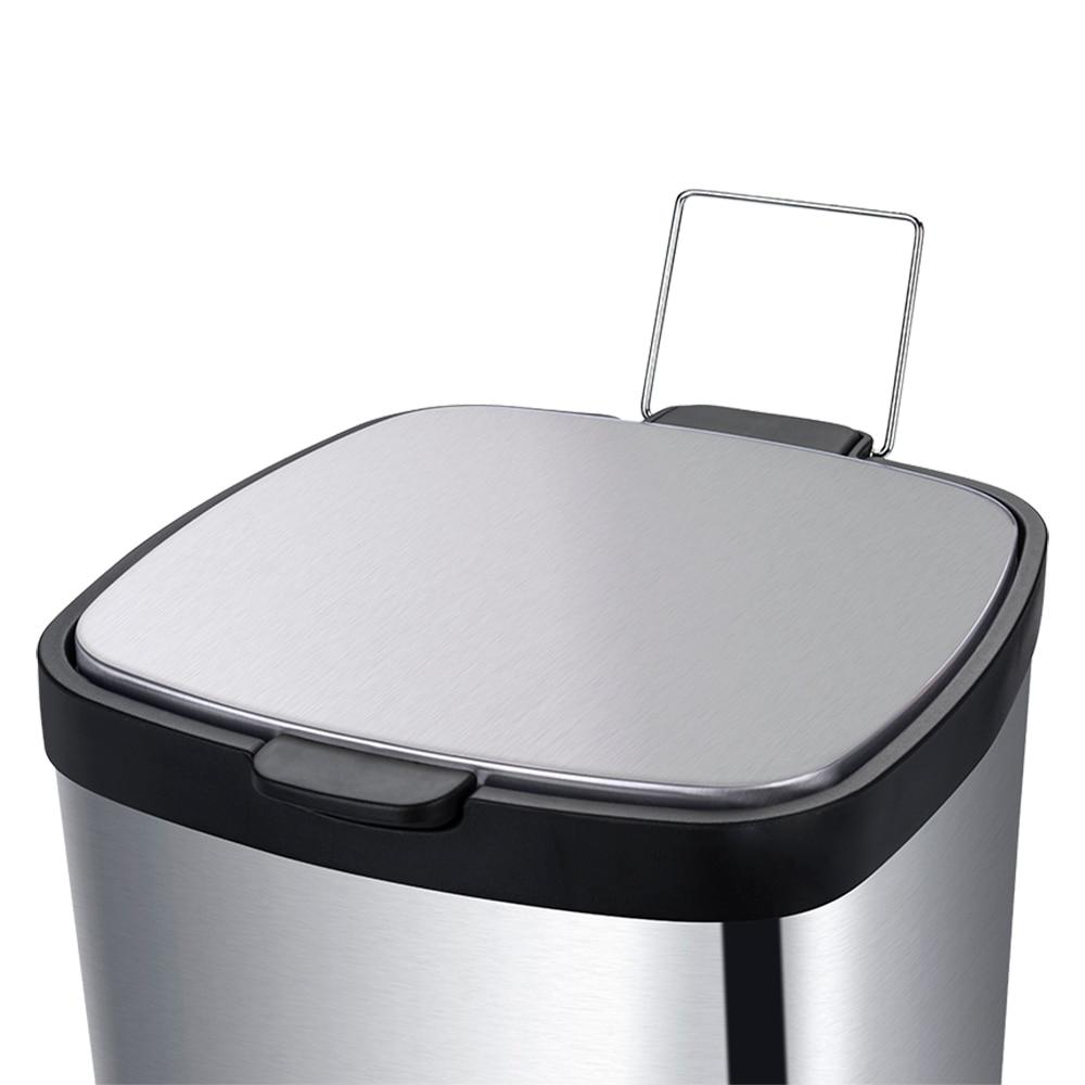 Lixeira Brinox com Pedal e Balde Frame 6 L - Inox - 2