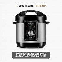 Panela Elétrica de Pressão Mondial PE-47 Pratic Cook 3L - Inox - 2