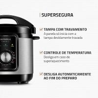Panela Elétrica de Pressão Mondial PE-47 Pratic Cook 3L - Inox
