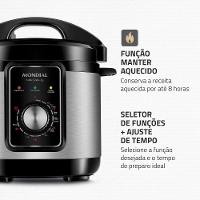 Panela Elétrica de Pressão Mondial PE-47 Pratic Cook 3L - Inox - 6
