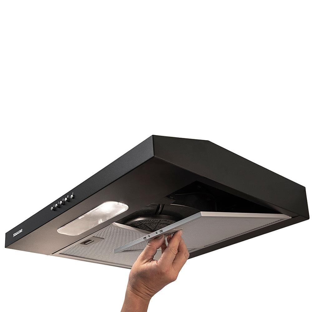 Depurador de Ar Suggar Slim DPS161PT/DPS162PT Preto com 3 Velocidades – 60 cm - 5