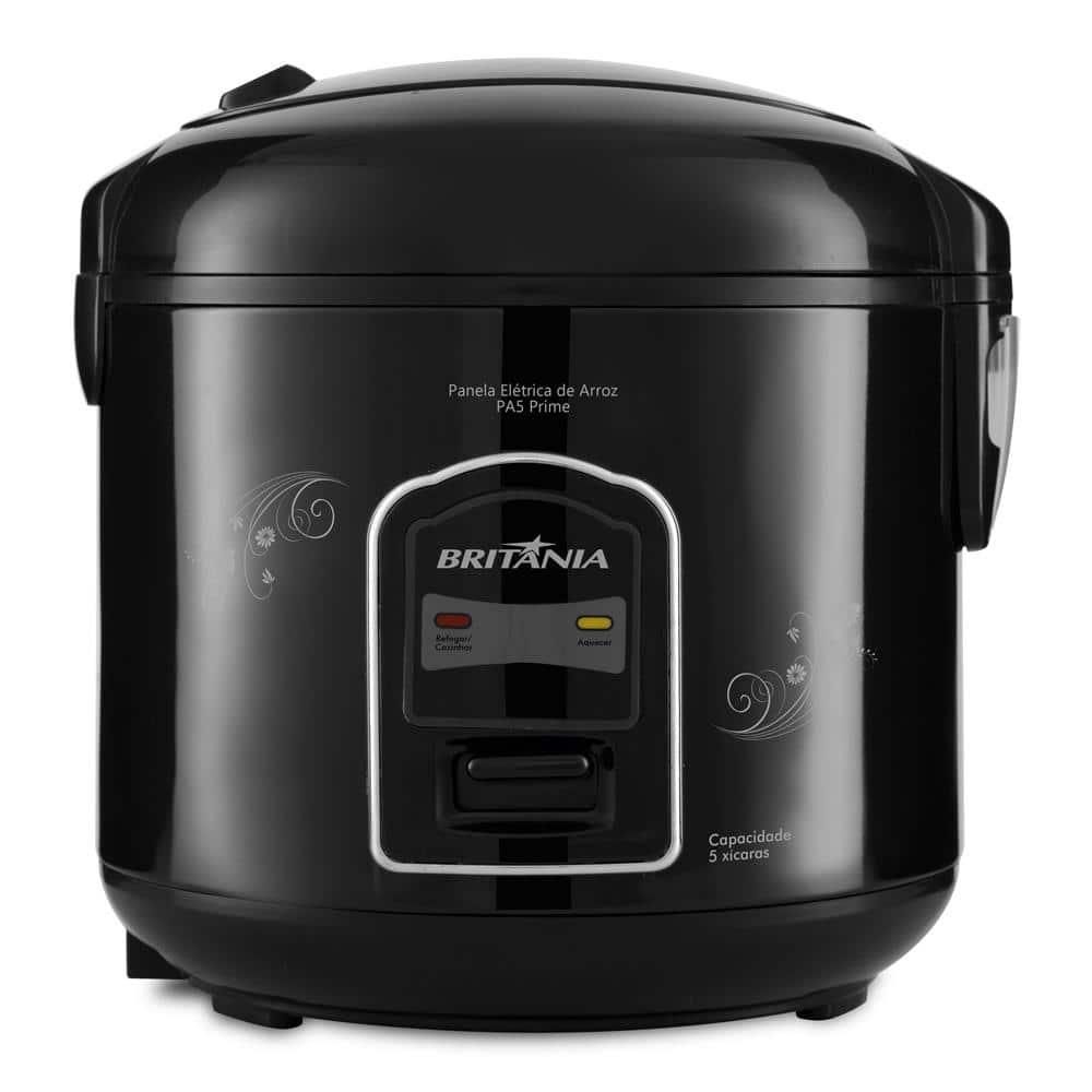 Panela Elétrica de Arroz Britânia PA5 Prime 5 Xícaras - Preta - 1