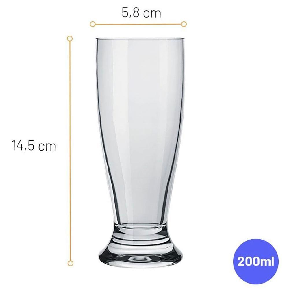 Conjunto de Copos para Cerveja Nadir Munich 200 ml – 6 Peças - 4