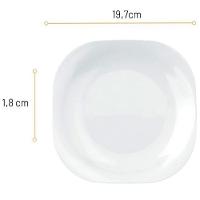 Aparelho de Jantar 12 Peças Nadir Plaza em Vidro Temperado - Branco - 5