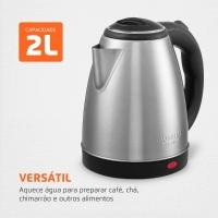 Chaleira Elétrica Mondial Pratic CE-06 com Capacidade de 2L - Inox